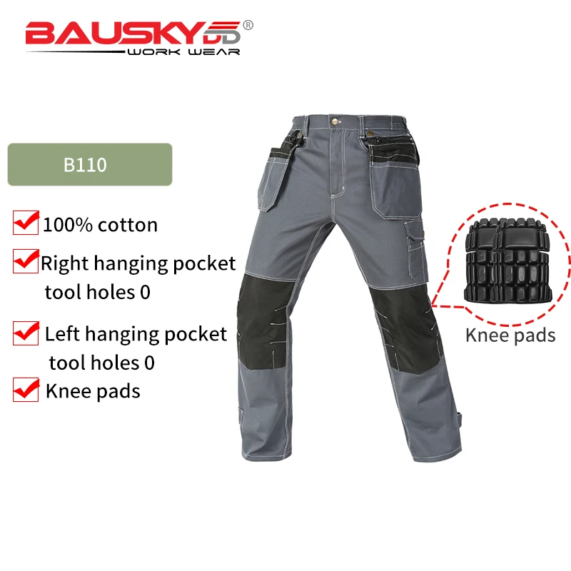 Bauskydd Welding Suit Reflective Multi Pockets Work Clothing Men Women  Factory Repairman Workshop Durable Uniforms Workwear