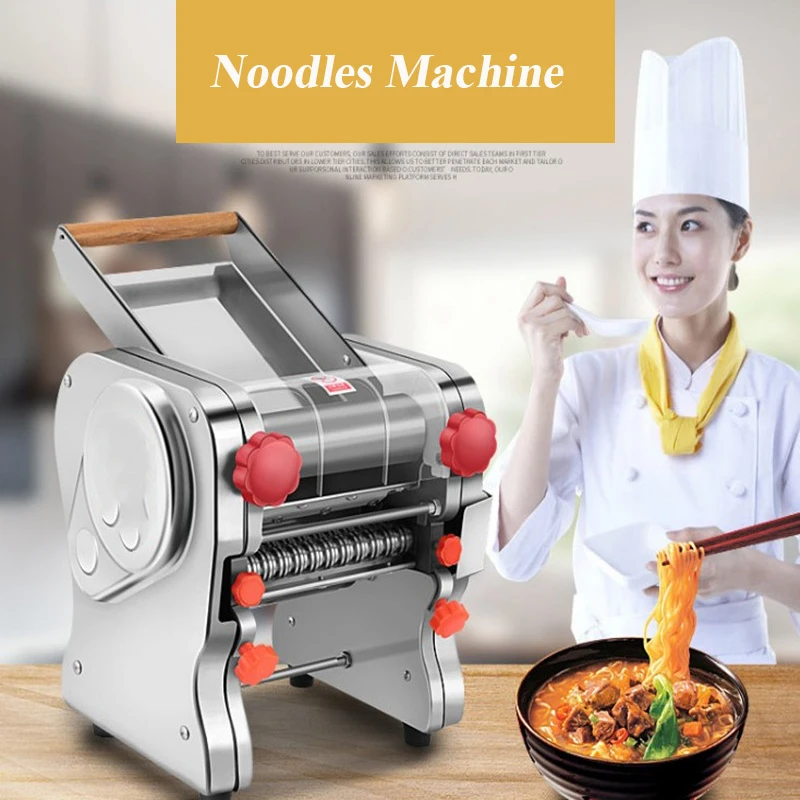 Electric Noodles Machine 180mm Automatic Stainless Steel Dumpling Skin Dough Pressing Machine