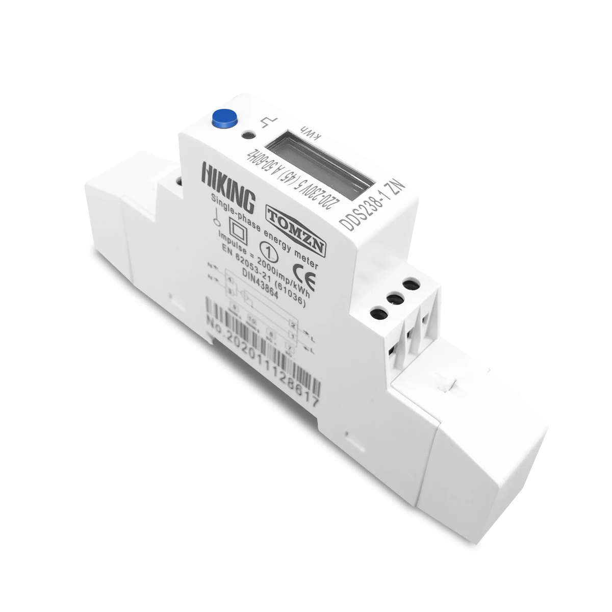 5(45)A 45A MAX 220V 230V 50HZ 60HZ tensione corrente monofase su guida Din KWH Watt ora contatore di energia con RS485 MODBUS-RUT