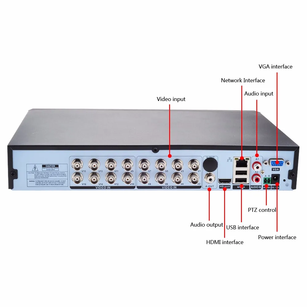 Rejestrator AHD DVR CCTV 4CH 8CH 16CH 5M-N hybrydowy NVR XMEye APP cyfrowy rejestrator wideo do analogowej kamery IP AHD CVI TVI
