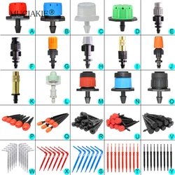 MUCIAKIE odmienny styl regulowany nawadnianie zraszacz ogród emitery stawka kroplownik mikro Spray obrotowy dysza podlewanie strzałka