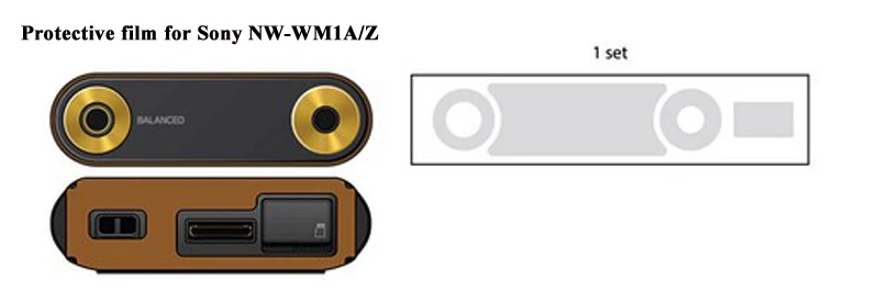 Top and Bottom Protective Film For Sony Walkman NW-WM1Z WM1Z NW-WM1A WM1A