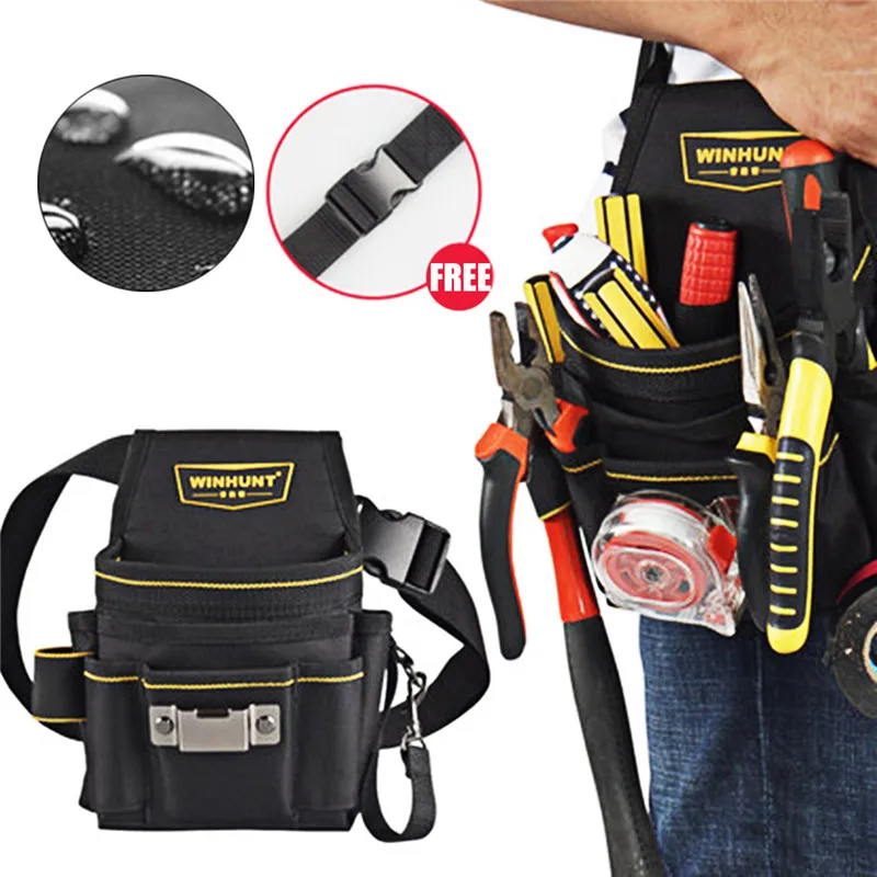 18 Pocket Tool Belt Organizer Electrician Tool Pouch Storage Bag High-density Oxford Cloth Multi Function Tool Repair Waist Bag