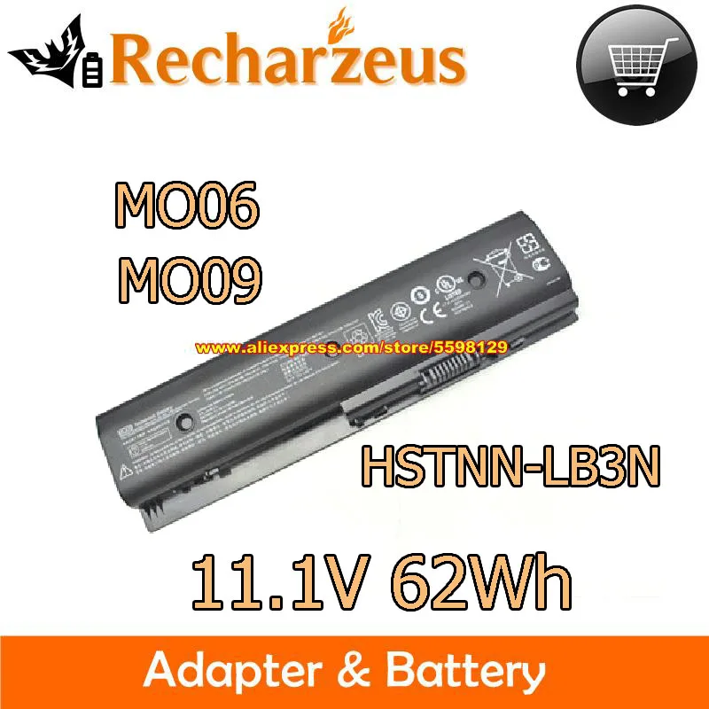 Genuine 11.1V 62WH MO06 MO09 TPN-W109 HSTNN-YB3N H2L56AA Battery For HP DV4-5006TX DV6-7000SY DV7-7006TX DV6T-8000 CTO M6-1050sg