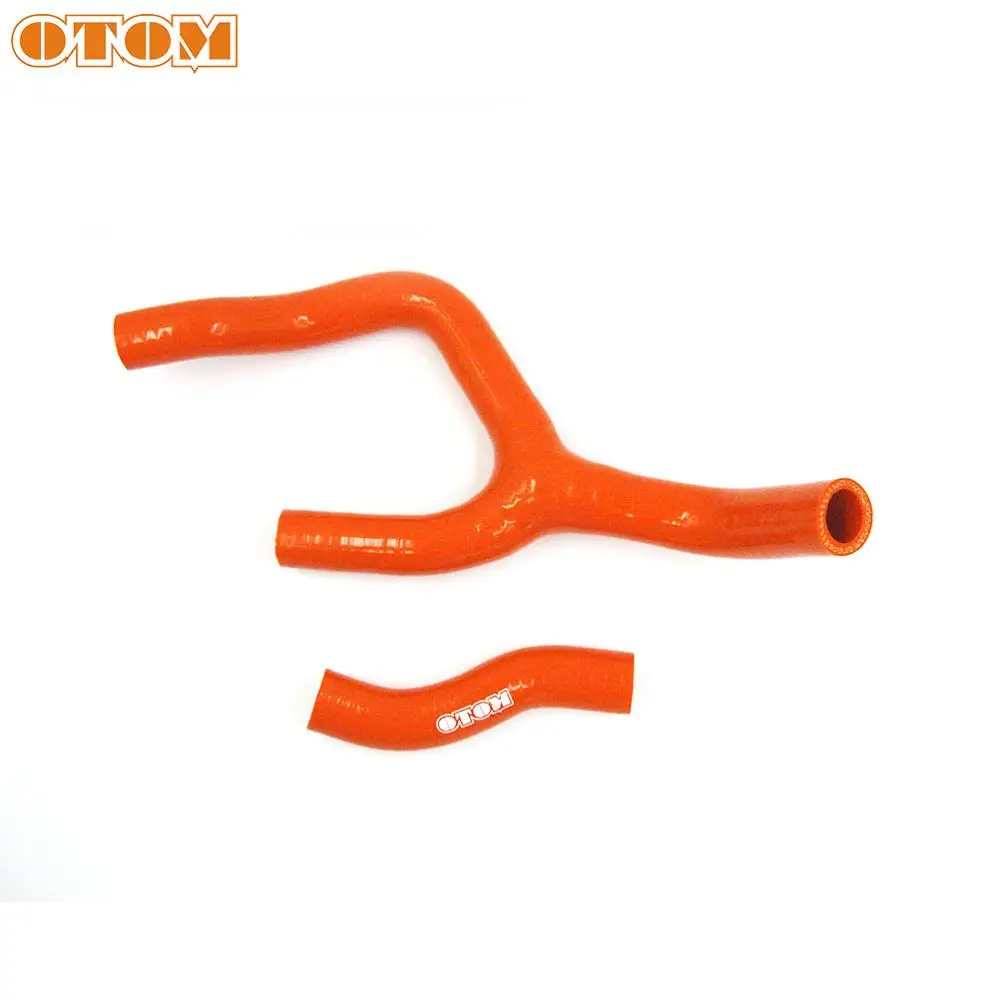 OTOM Silicone Radiator Hose Kit For KTM SXF XCF XCF-W 250 350 Dirt Pit Bike Motorcycle Water Tank Accessories Orange MT013-C