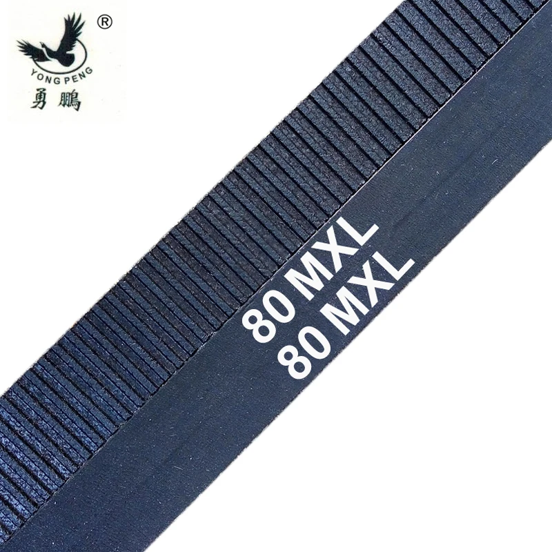 

Timing belt 6pcs of 60MXL025 and 6 pcs of 80MXL025 length 152.4mm 75 teeth and 203.2mm 100 teeth width 6.35mm MXL 025