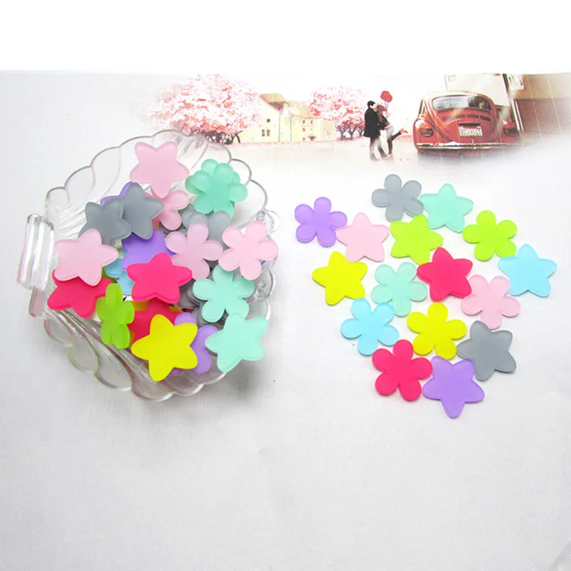 

32pcs Sweet Acrylic flower Flatback Cabochon DIY Scrapbooking Decorative Craft Making 20mm