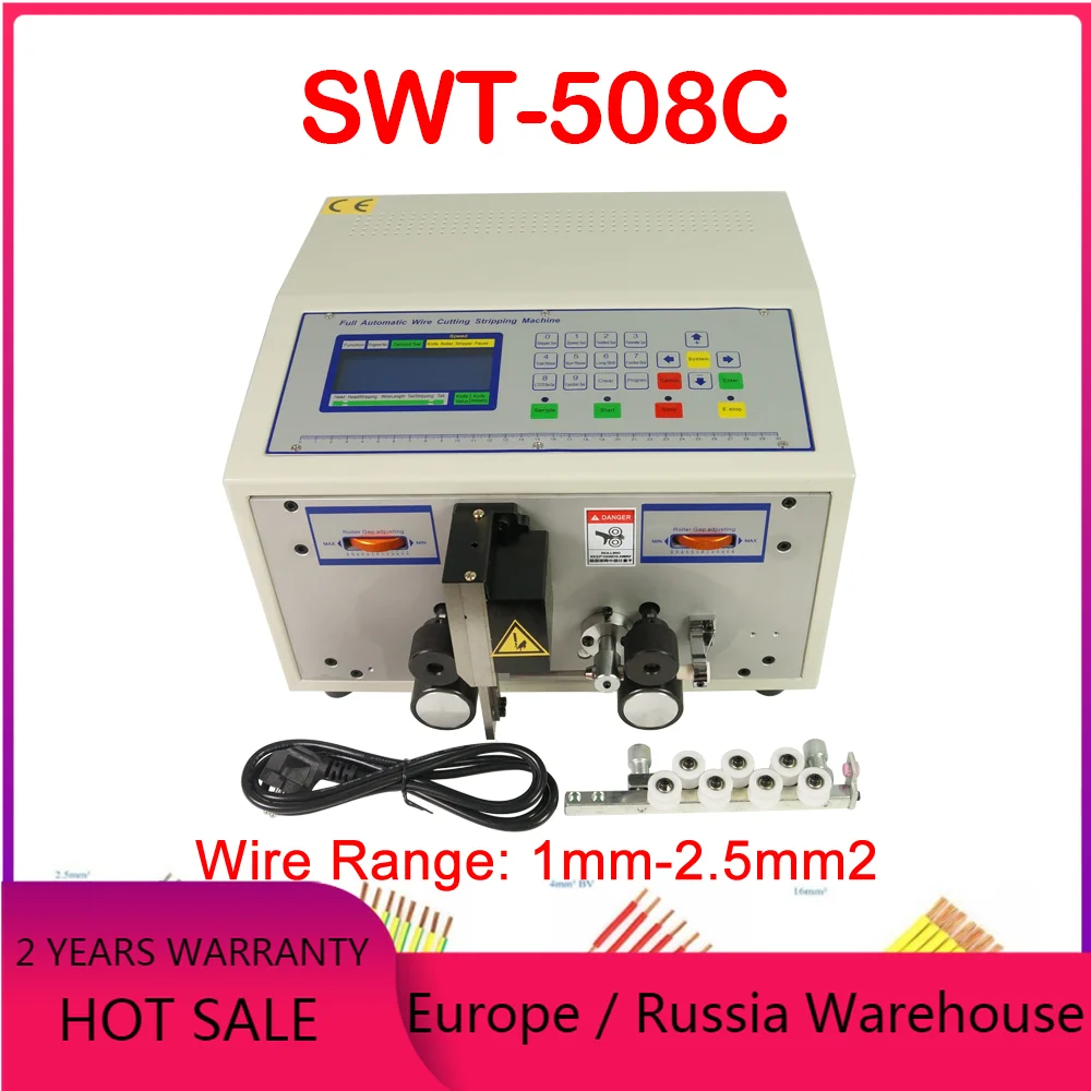 160W Automatic Computer Wire Stripping Peeling Cutting Machine SWT508C 1mm-2.5mm2 Wire Range Wire Stripper