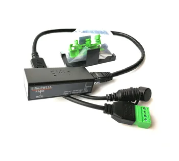 Porta serial RS485 para módulo de servidor de dispositivo WiFi Elfin-EW11A Transferência de dados de protocolo Modbus via WiFi