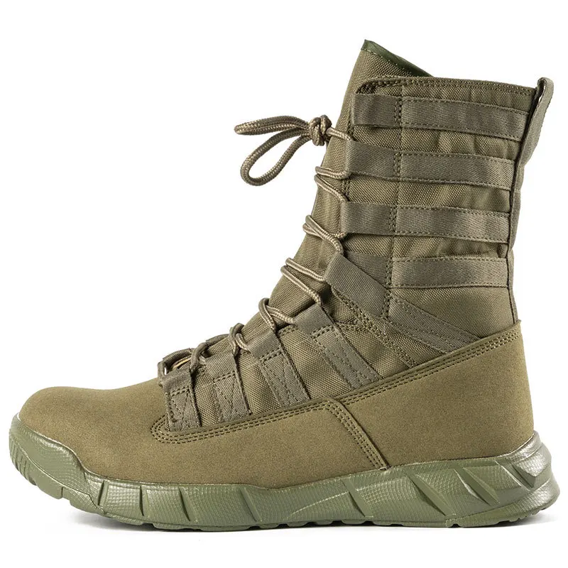 2024  New Men Supply New High-Top Green Desert Brown Light Boots