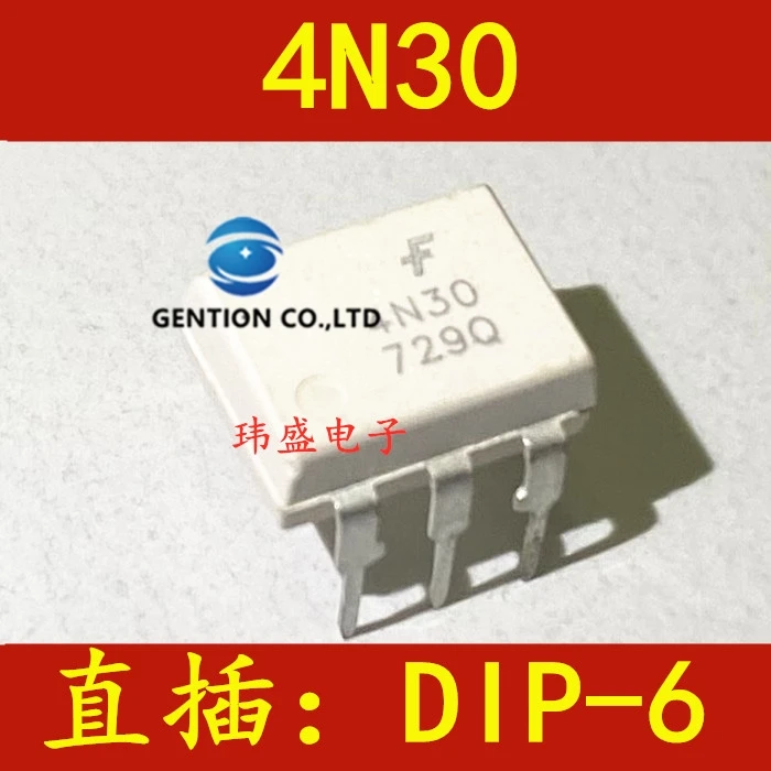 10PCS 4N30 Light ข้อต่อ4N30M หลอด DIP-6ข้อต่อ IC ในสต็อก100% ใหม่และ original