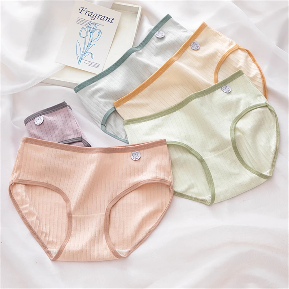 Macaron girls summer thin cotton crotch breathable waist briefs T0186