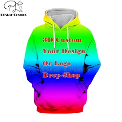DIY Custom Full printing 3D Hoodies Create Design Photo/You Want Pattern Personalized Customized Zipper Sweatshirts oversize