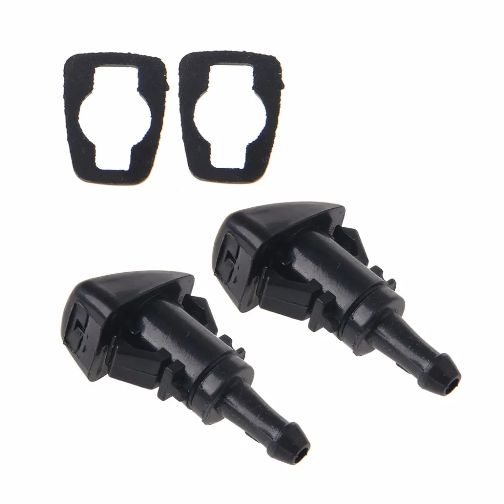 2 Pcs /1 Set Windshield Washer Wiper Water Spray Nozzle With Rubber Gasket For Chrysler 300C Jeep RAM Dodge Car Auto Parts