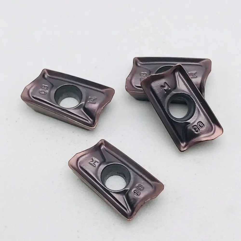 Carbide inserts AOMT123608 PEER M VP15TF CNC mechanical milling inserts AOMT123608 CNC machine parts milling cutter lathe cutter