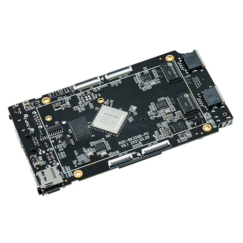 ROC-RK3568-PC เปิดเมนบอร์ด Rockchip RK3568 DevelopBoard NPU ปัญญาประดิษฐ์ Edge Computing การควบคุมอุตสาหกรรม