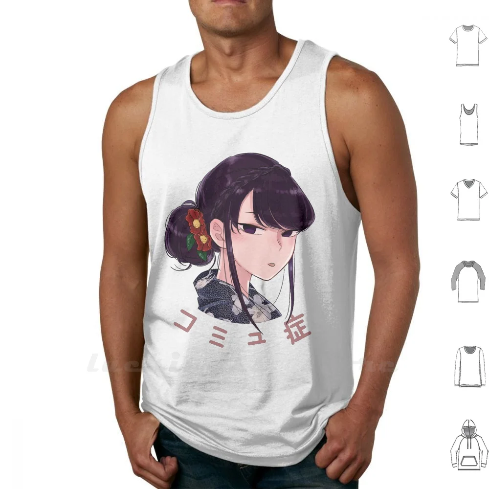 Komi San Comyushou Sleeveless Tank Top Vest Cotton Komi San Comyushou Komi San Wa Comyushou Desu Komi Shouko Japanese Anime