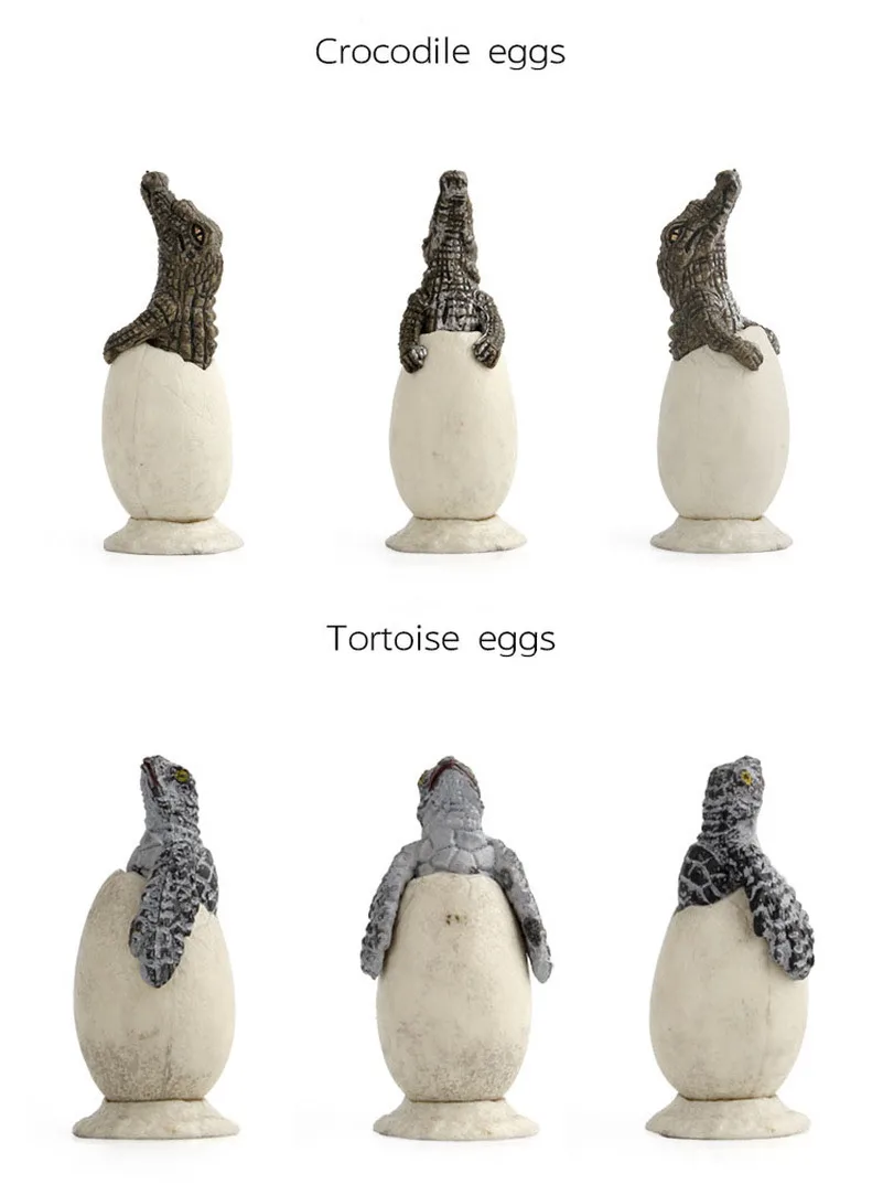 Educational Kids Toys Animal Hatching Egg Crocodile Owl Penguin Snake Tortoise Bird Baby Model for Children Toys Christmas Gifts