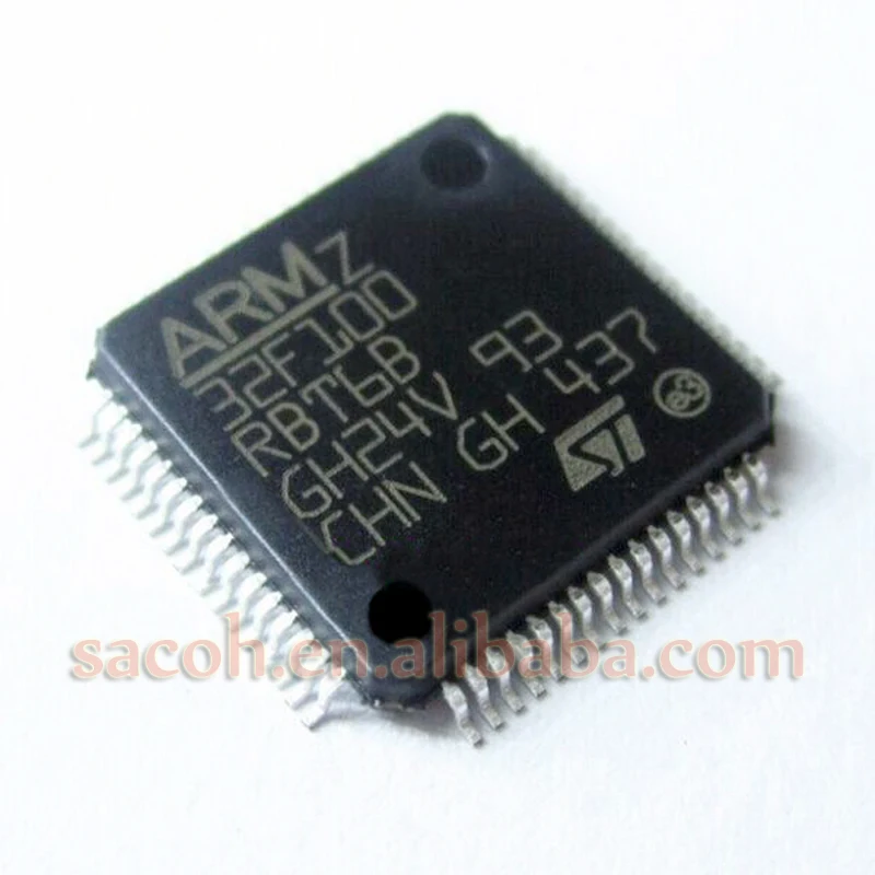 

1PCS New OriginaI STM32F100RBT6B STM32F100RBT6 or STM32F100RBT7B STM32F100RBT7 STM32F100 LQPF-64 32-bit MCU