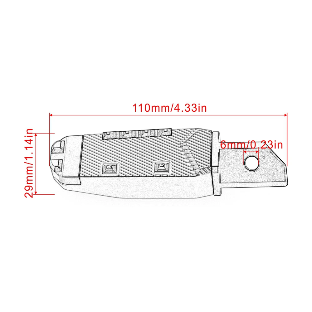 Motorcycle CNC Foot Pegs Rear Passenger Pedal for Yamaha YZF R3 R25 R15 MT03 MT25 MT07 MT09 XSR700 XSR900