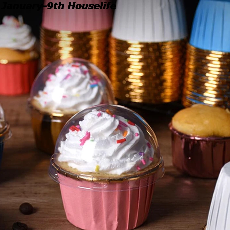 50PCS/Pack 3 Colors Muffin Cupcake Liner Cake Wrappers Baking Cup Tray Case Cake Paper Cups Pastry Tools Party Supplies