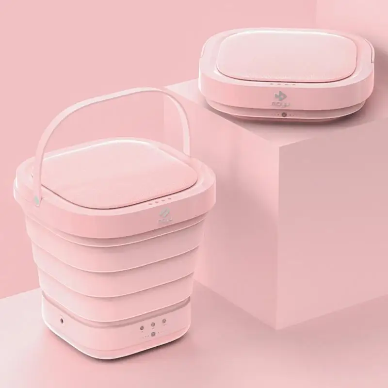 المحمولة 220 فولت للطي الملابس غسالة دلو المنزل السفر الذاتي القيادة جولة داخلية صغيرة قابلة للطي غسالة