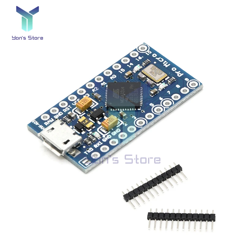 ATmega32U4 3.3V 8Mhz Pro Micro 5V 16MHz Board Module For Arduino/Leonardo ATMega 32U4 Controller Pro-Micro Replace Pro