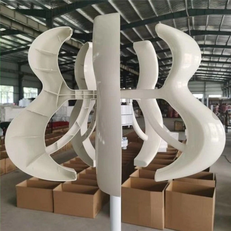 400/500/600W Vertical Axis Wind Turbines Generator 5 Blades 12V 24V Electromagnetic For Home Hybrids Streetlight Use