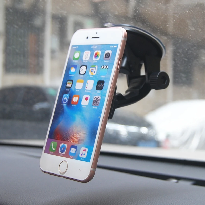 Universal Magnetic Auto Telefon Halter Halterung Windschutzscheibe Auto Cradle mit Klebrige Saugnapf für iPhone Samsung Handy Halterung