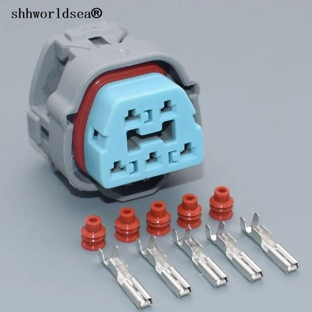 worldgolden 2/5/30/100sets 2.2mm 5pin for Accord Oil/Fuel pump automotive plug auto wiring harness connector 6189-0618