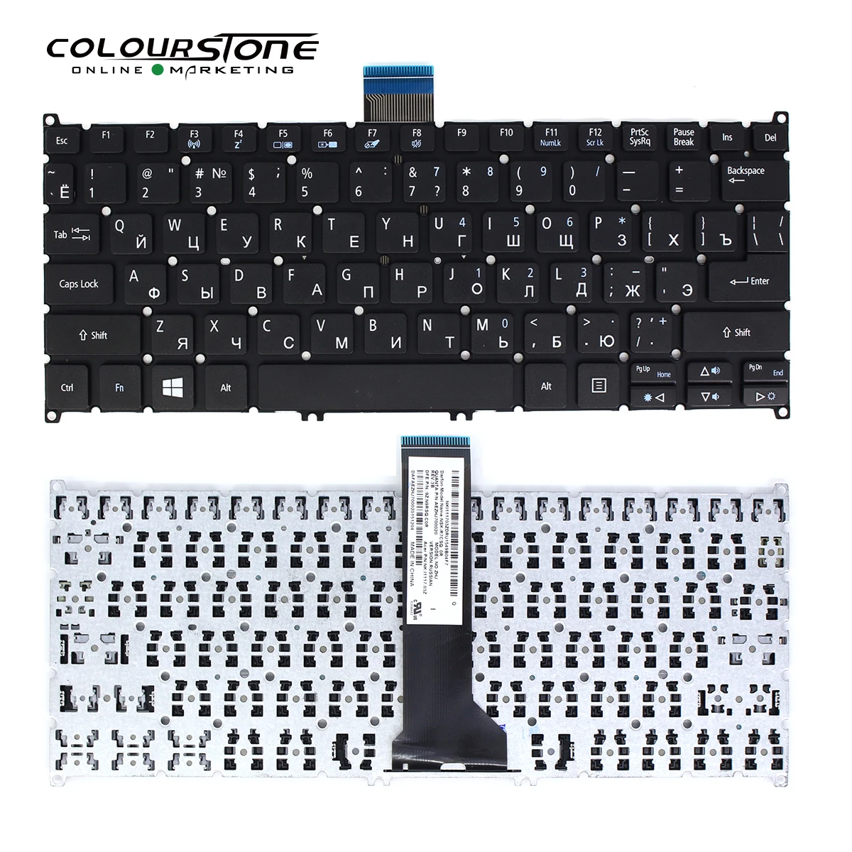 V5-122 RUSSIA Black Laptop Keyboard For ACER V5-122 V5-122P V5-132 132P V13 V3-371 E11 E3-112 E3-111 RU Black Notebook Keyboard