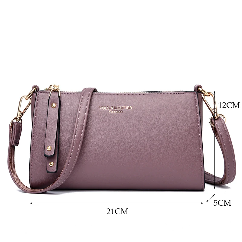 Ladies Mini Clutch Bag Fashion Crossbody Bags for Women Multi-pocket Shoulder Bag Female Brand Leather Handbag Designer Sac