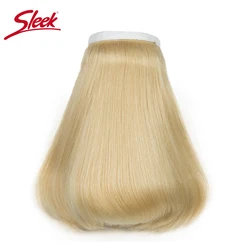 Sleek Brasilianische Seidige Gerade Doppel Gezogen Blonde 613 und 27 farbe Menschliches Haar Bundles Deal 100% Natürliche Remy Haar Verlängerung