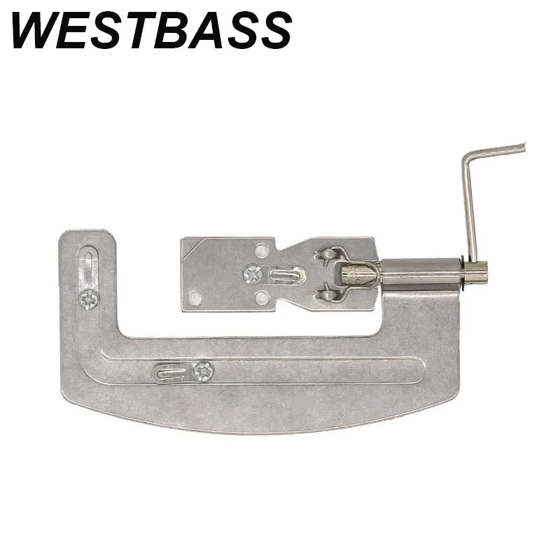 WESTBASS Semi-automatic Fishhook Line Knotter 10.3cm Stainless Steel Fishing Line Winder Machine Tying Fishing Binding Supplies