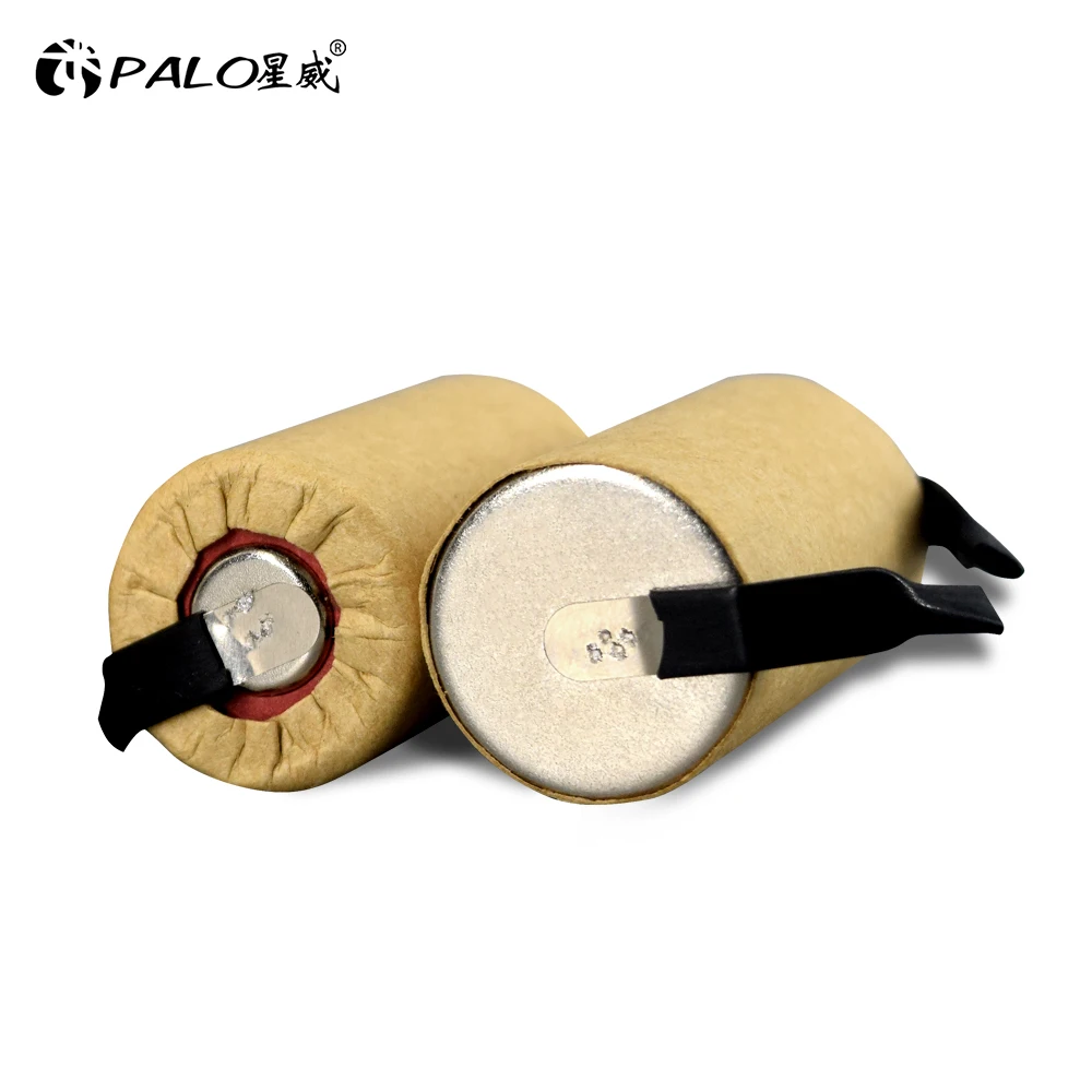 PALO 1,2 В SC аккумуляторная батарея 2200 мАч Ni-Cd C Cell Sub C аккумулятор для отвертки, электрической дрели, электроинструмента, аккумулятор