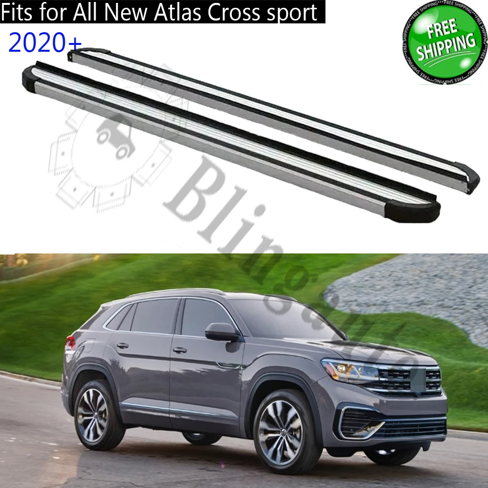 Running board fits for V.olkswagen All New Atlas cross sport 2020+ side steps nerf bar car pedal side stairs side bar 2PCS