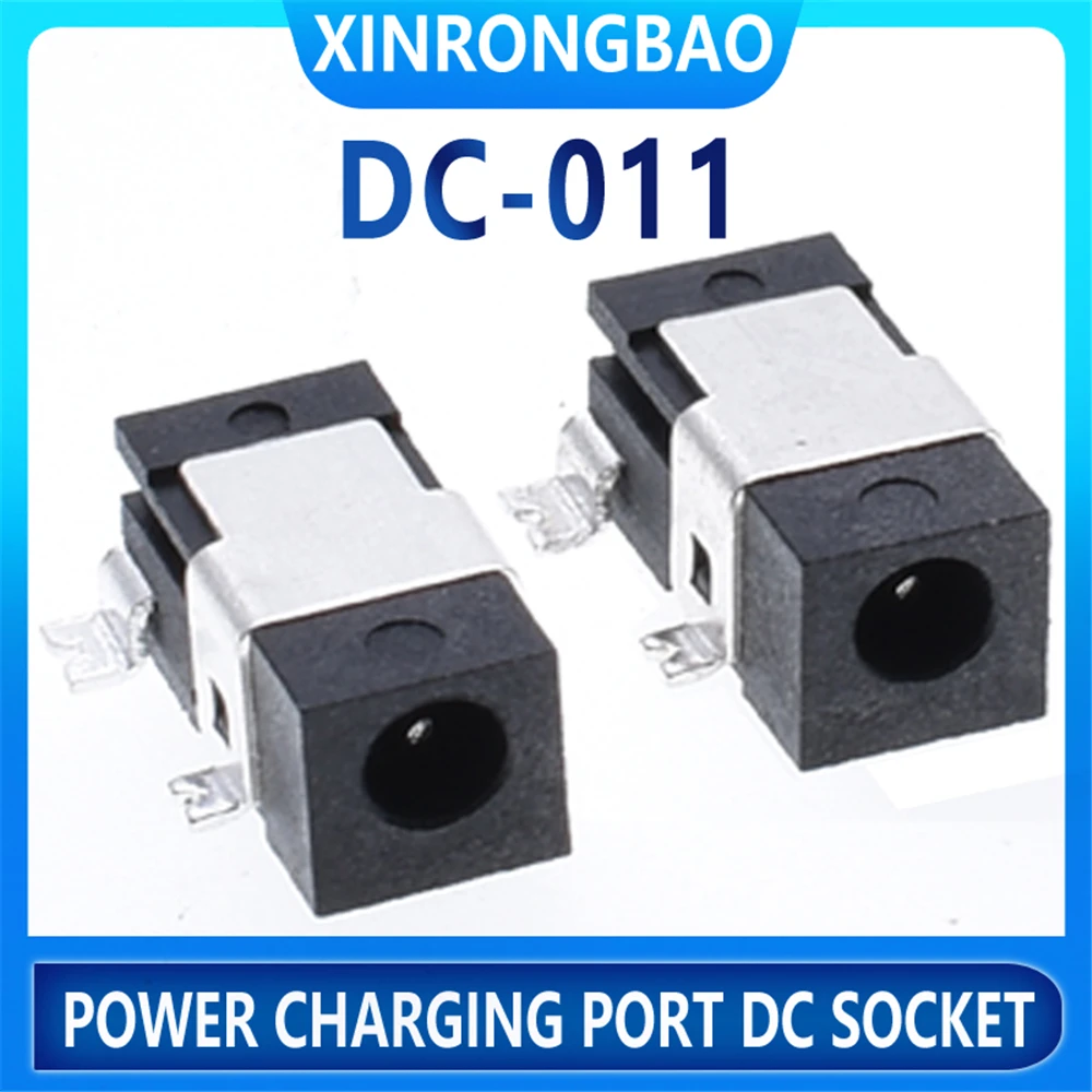 

Hot sale DC-011C Power Jack socket Female Connect Black plastic All copper environmental protection Flat foot superior quality