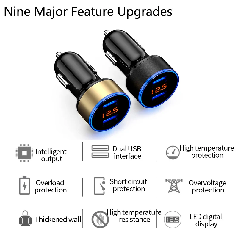 3.1A Dual USB Car Charger ซ็อกเก็ตบุหรี่ไฟแช็ก Fast CHARGING สำหรับ Audi A3 A4 A5 A6 A7 A8 B6 B7 b8 C5 C6 TT Q3 Q5 Q7 S3 S4