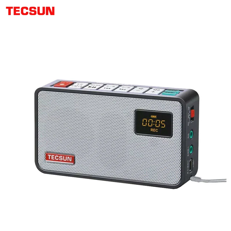 TECSUN ICR-100 TF Card Fm Radio Mini-loudspeaker Recorder MP3 Player Radio FM 76-108 With 16G Max Memory TF Card Fm Radio