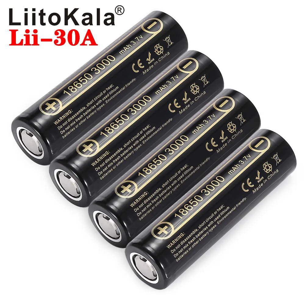 Liitokala 100% nowy Lii-30A 18650 akumulator 3000mah 18650HG2 3.6V rozładowania 20A Max 35A akumulatorów mocy