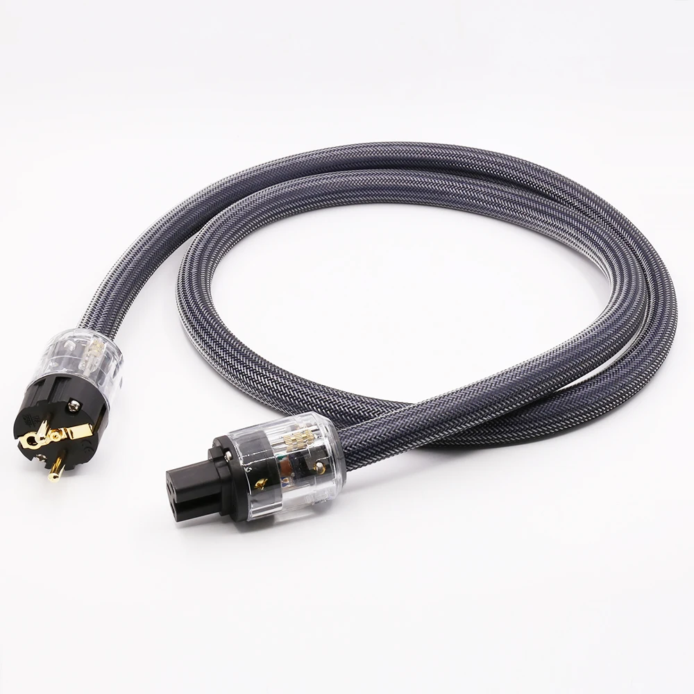 

HiFi 400 signature hifi audio US/EU power cord pure copper power cable with P-029/P-029E power plug connector