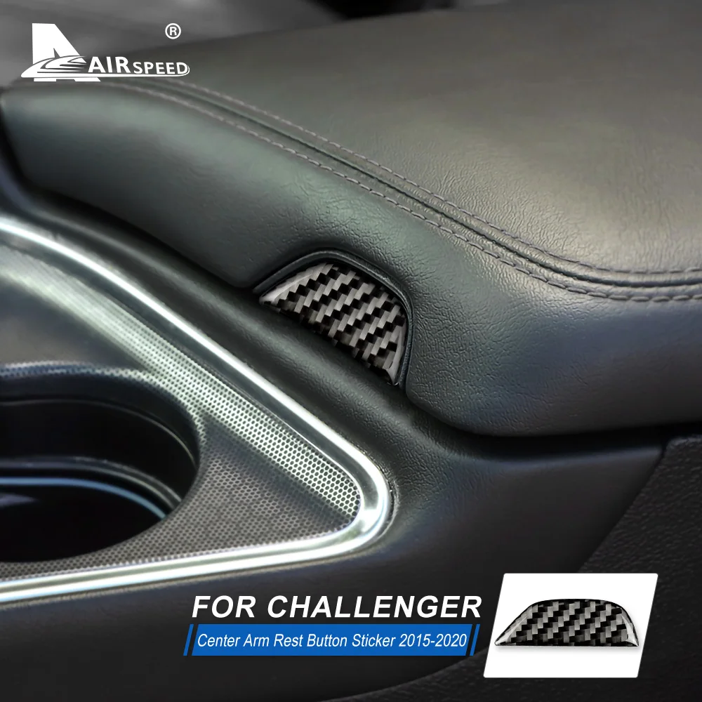 Real Soft Carbon Fiber for Dodge Challenger 2015 2016 2017 2018 2019 2020 2021 2022 2023 Car Interior Sticker Accessories