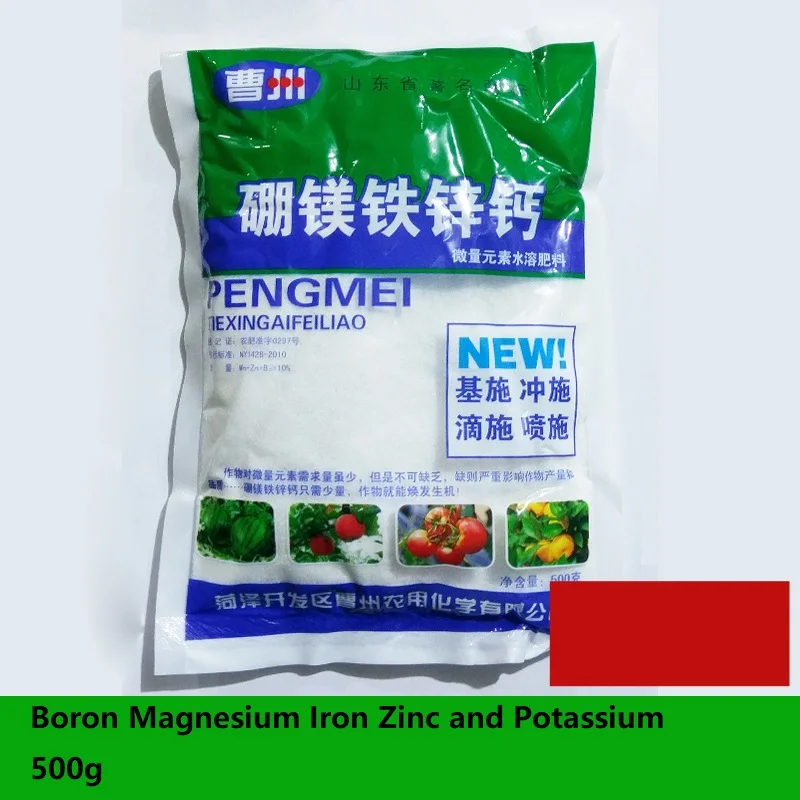 500g Trace Elements Boron Mg Iron Zinc K Water-soluble Fertilizer for Grape Watermelon