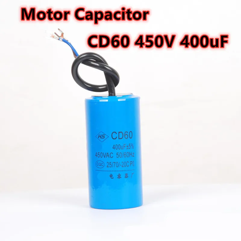 CD60 450VAC 400uF su pompası başlangıç kondansatör Motor kondansatör marş kapasitörü başlangıç motoru kondansatör elektrolitik kondansatör