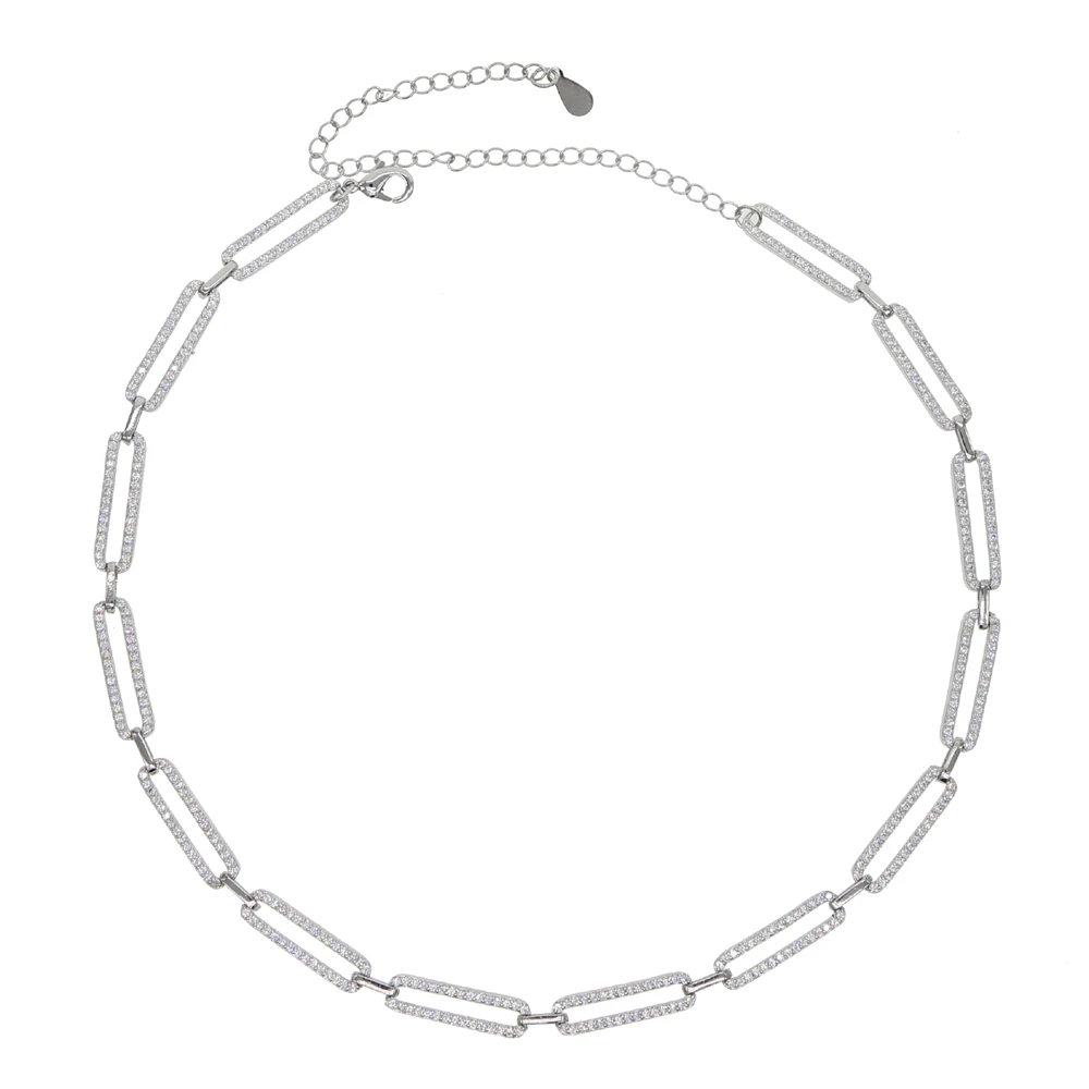 2025 الذهب اللون موضة مايكرو تمهيد تشيكوسلوفاكيا دبوس الأمان ربط سلسلة المختنق القلائد للنساء الكلاسيكية الفاخرة مجوهرات هدايا عيد الميلاد