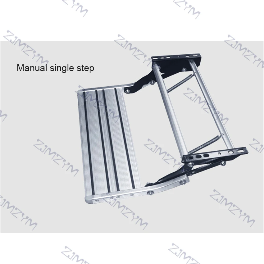 RV Pedal Steps Ladder 80W Electric Pedal Aluminum Alloy Ladder Folding Single-layer Pedal Ladder Motorhome Modification Parts