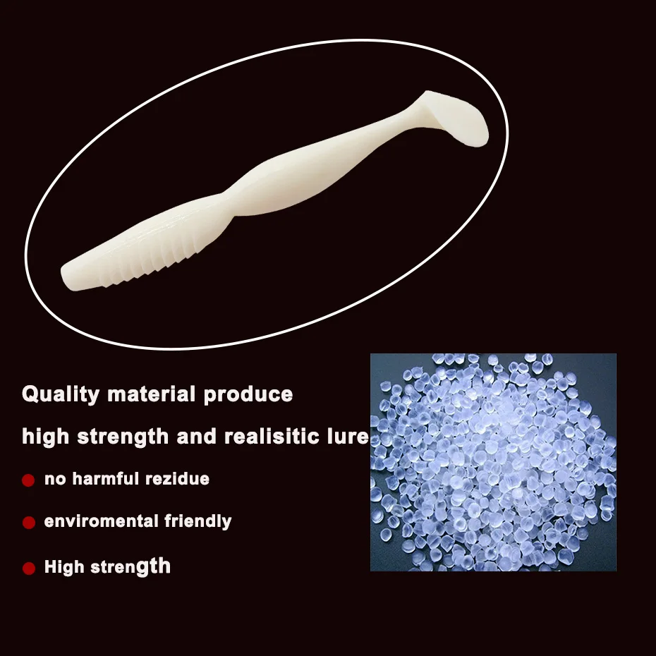 KESFISHING Angelköder Isca Artificial Weichköder Spiner Shad 100mm 125mm Leurre Souple Karpfenangeln Swimbait Hecht Barsch – Detail 7