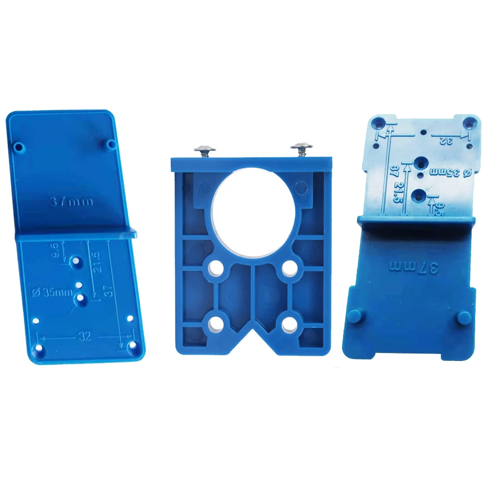 3Pcs hinge hole drilling Guide Locator Hinge Drilling Jig Drill Bits Woodworking Door Hole Opener Cabinet Accessories Tools