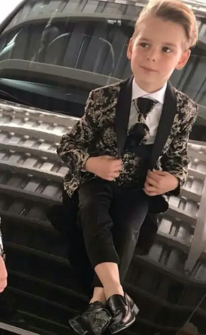 BRIDELEE 2023 New Arrival Boy's Suits For Kid Shawl Lapel Boys Attire (Jacket+Pants+Vest) Little Boy Formal Wear Custom Made