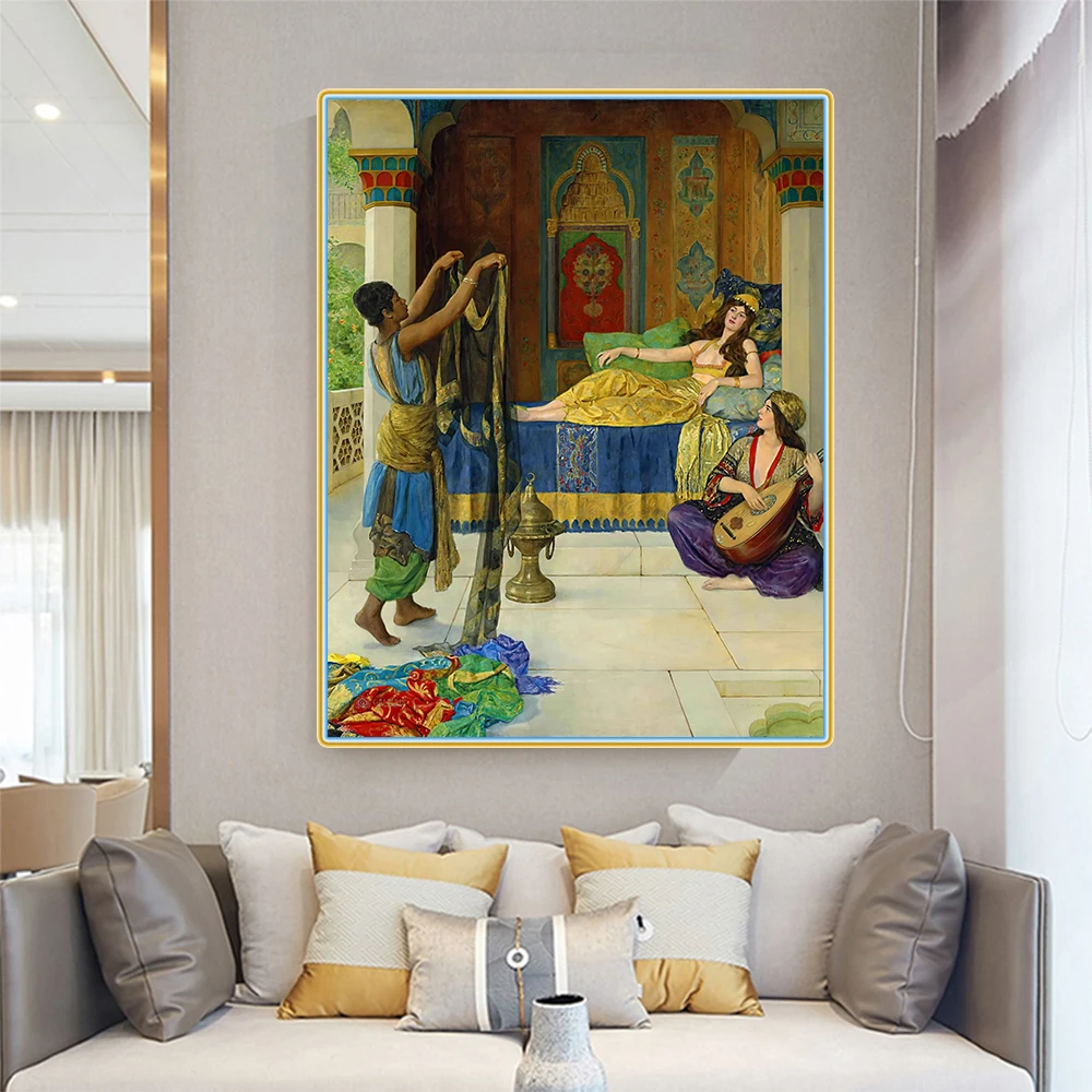 John Collier《Myrrh Aloes and Cassia》Canvas Art Oil Painting Famous Artwork Poster Picture Wall Decor Home Decoration